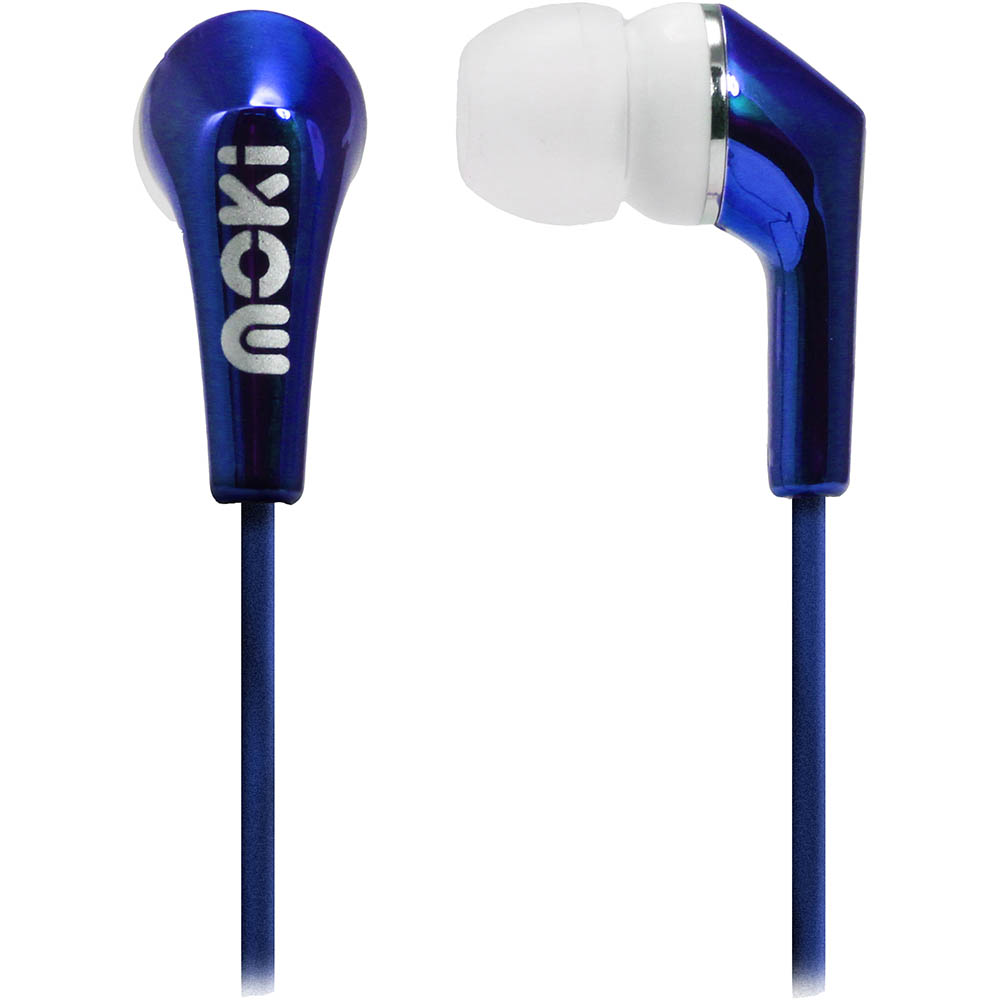 Image for MOKI LIFE METALLICS EARBUDS NOISE ISOLATING BLUE from Mercury Business Supplies
