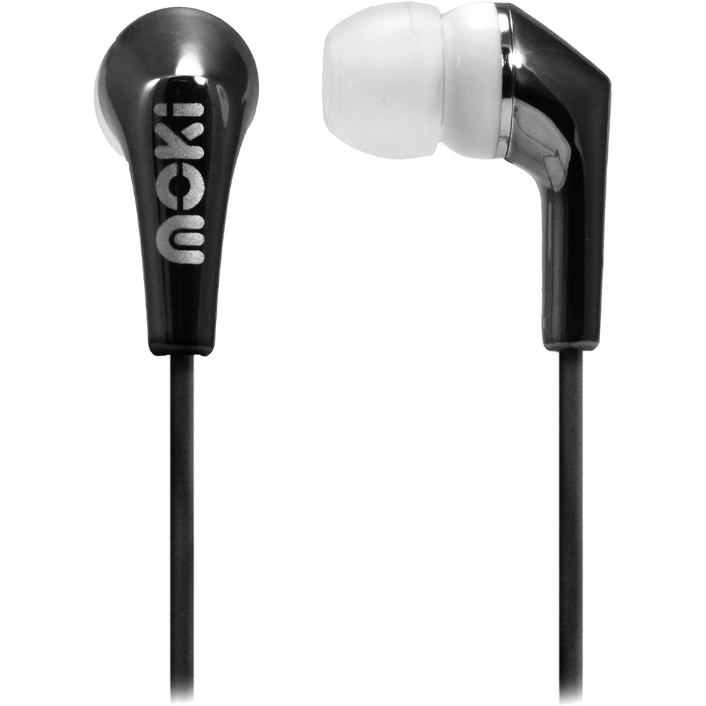 Image for MOKI LIFE METALLICS EARBUDS NOISE ISOLATING BLACK from Australian Stationery Supplies