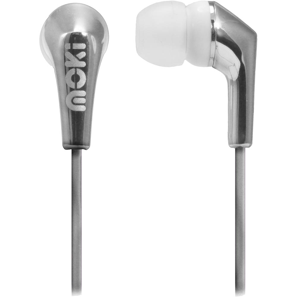 Image for MOKI LIFE METALLICS EARBUDS NOISE ISOLATING SILVER from Challenge Office Supplies