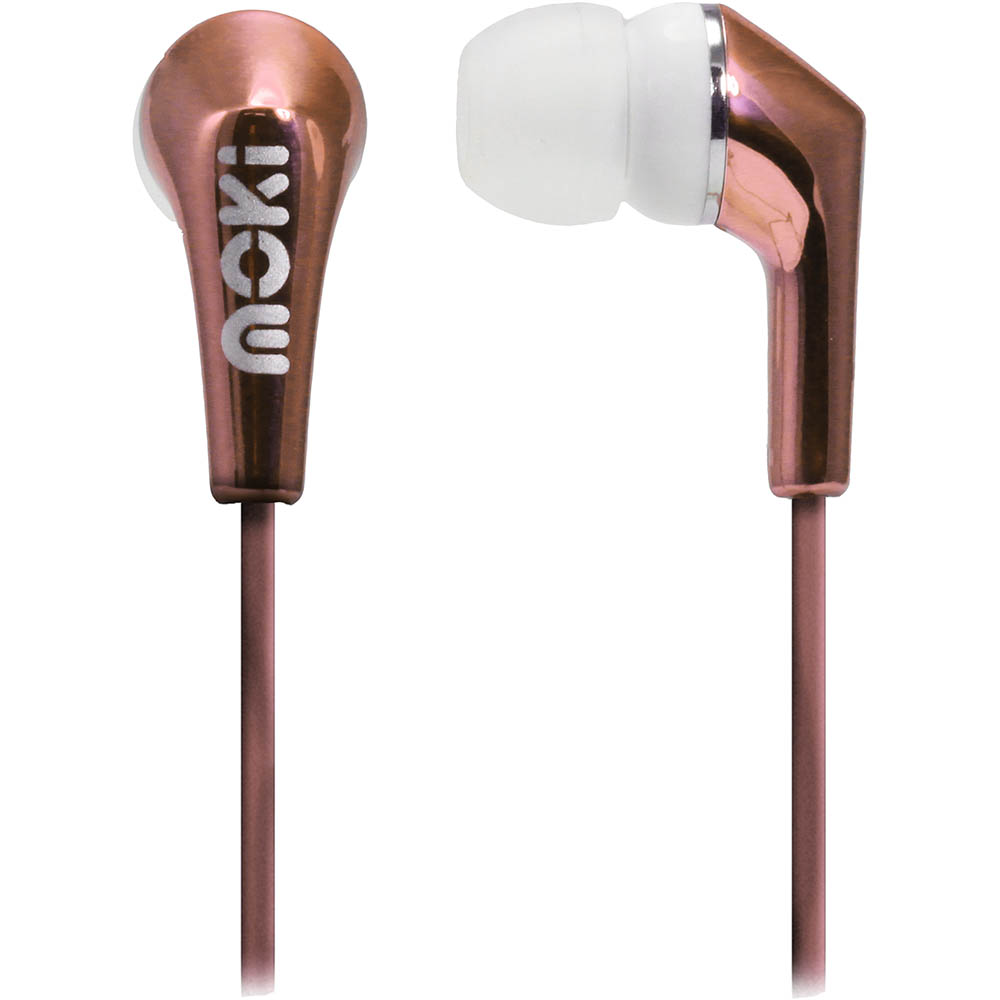 Image for MOKI LIFE METALLICS EARBUDS NOISE ISOLATING ROSE GOLD from BusinessWorld Computer & Stationery Warehouse