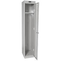 steelco personnel locker 1 door bank of 2 305mm silver grey