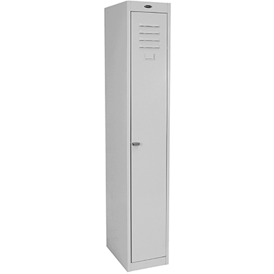 Image for STEELCO PERSONNEL LOCKER 1 DOOR LATCHLOCK 305MM SILVER GREY from That Office Place PICTON