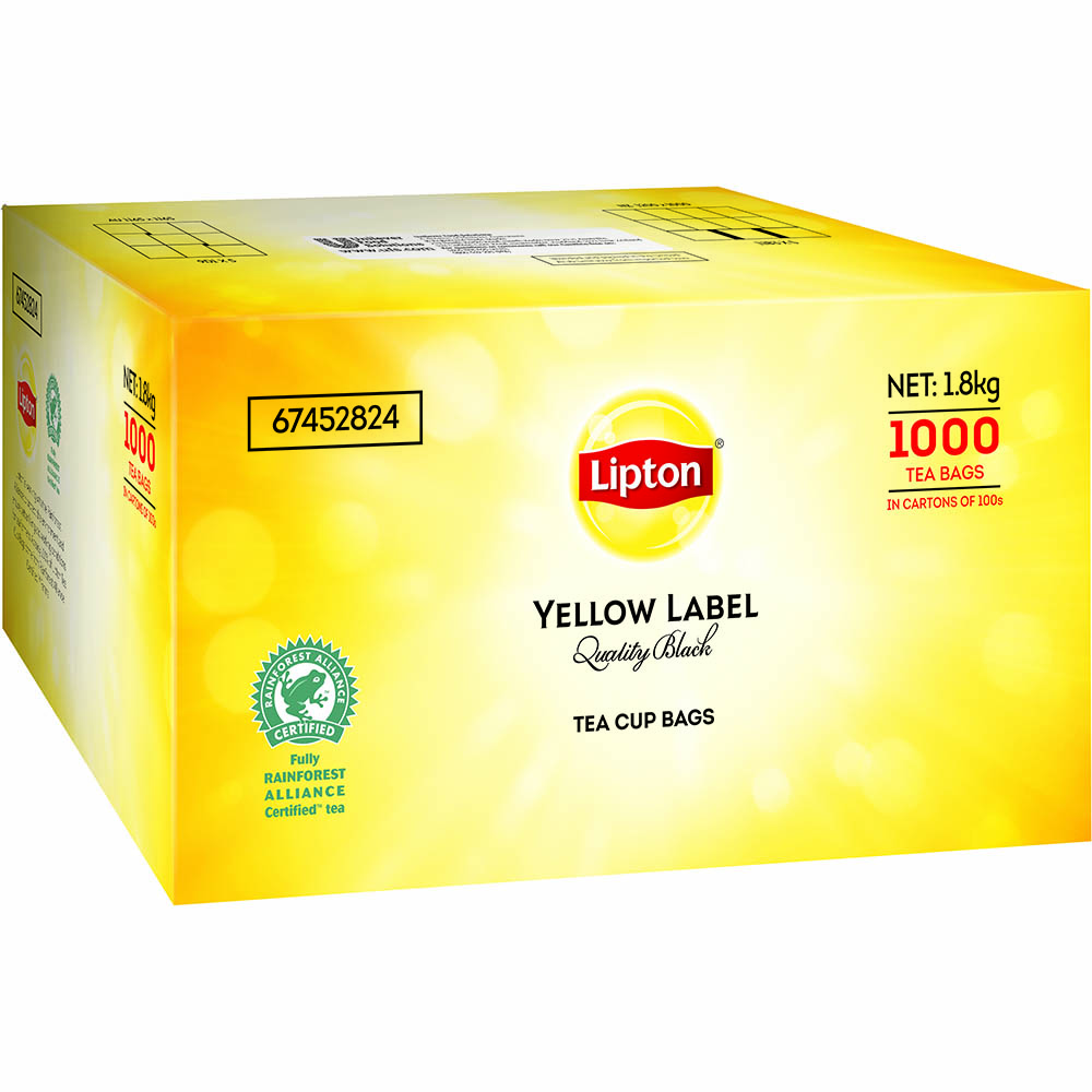 Image for LIPTON QUALITY STRING AND TAG TEA BAGS CARTON 1000 from ALLBIZ Office Supplies