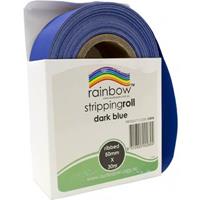 rainbow stripping roll ribbed 50mm x 30m dark blue