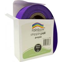 rainbow stripping roll ribbed 50mm x 30m purple