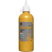 educational colours liquitemp poster paint 500ml metallic gold