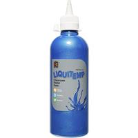 educational colours liquitemp poster paint 500ml metallic blue