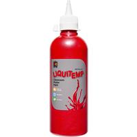 educational colours liquitemp poster paint 500ml metallic red