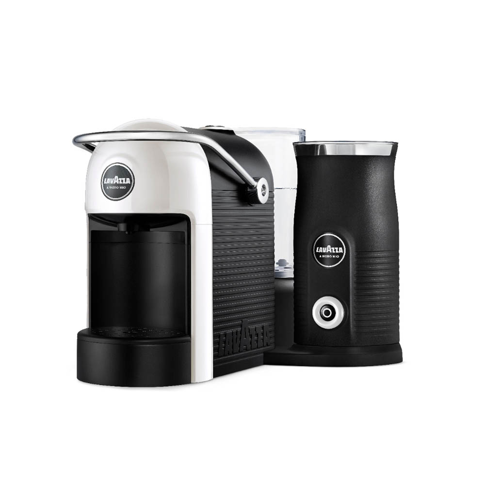 Image for LAVAZZA A MODO MIO JOLIE COFFEE MACHINE WITH MILK FROTHER WHITE from York Stationers