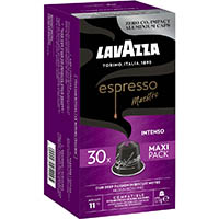 lavazza espresso nespresso compatible coffee capsules intenso pack 30