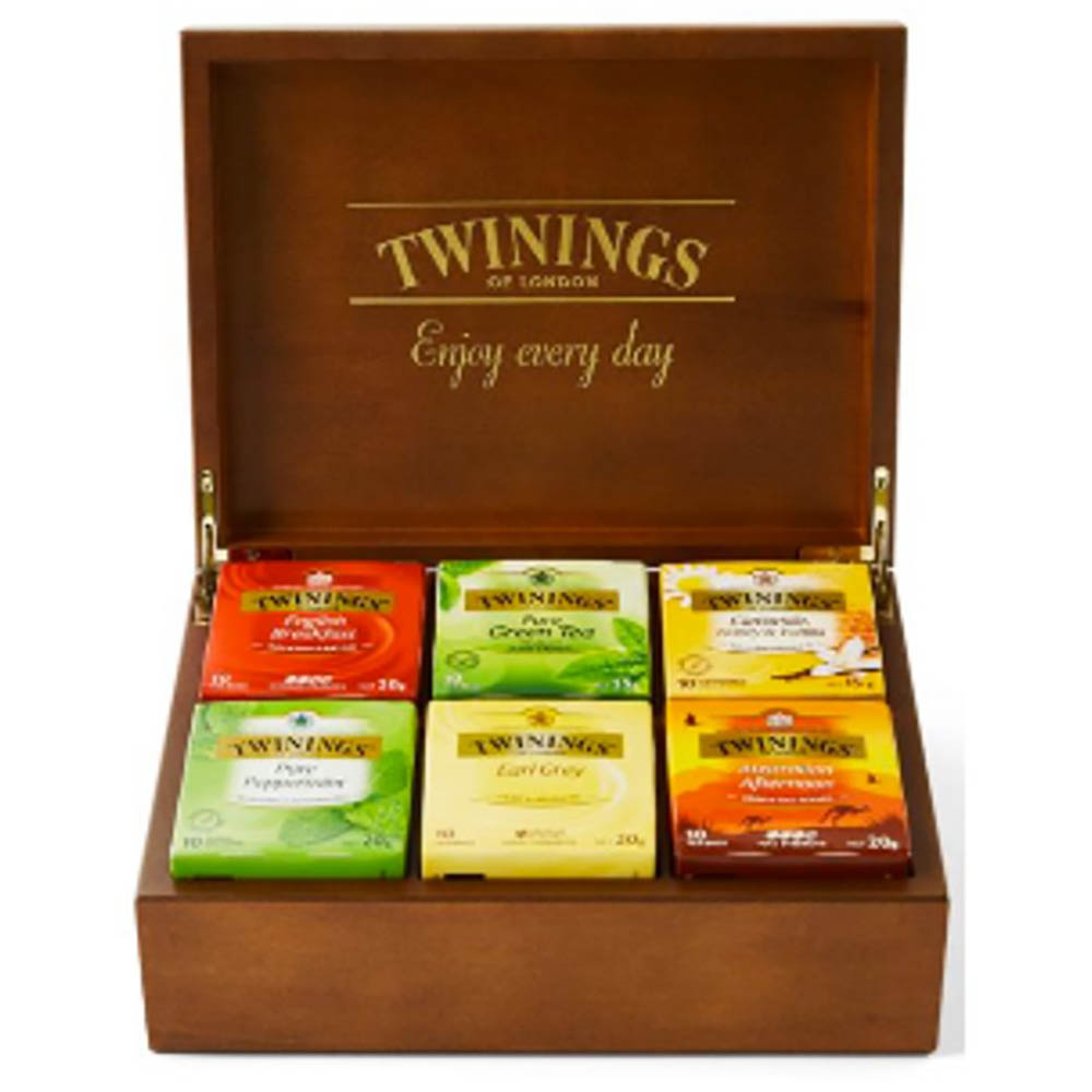 Image for TWININGS TEA CHEST 6 COMPARTMENT from Challenge Office Supplies