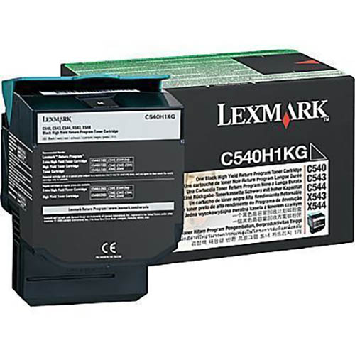 Image for LEXMARK C540H1KG TONER CARTRIDGE HIGH YIELD BLACK from Mitronics Corporation