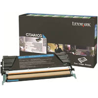 lexmark c734a1cg toner cartridge cyan