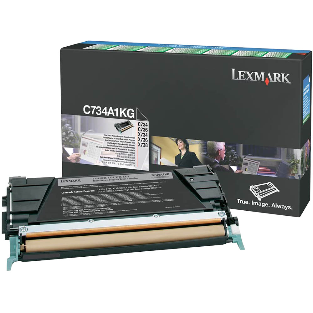 Image for LEXMARK C734A1KG TONER CARTRIDGE BLACK from Office Express