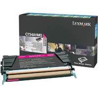 lexmark c734a1mg toner cartridge magenta