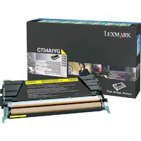 lexmark c734a1yg toner cartridge yellow