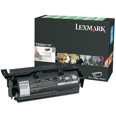 Image for LEXMARK T650A11P PREBATE TONER CARTRIDGE BLACK from Clipboard Stationers & Art Supplies