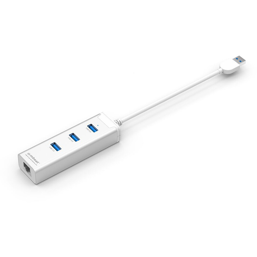 Image for MBEAT HAMILTON 3-PORT HUB USB-A 3.0 WITH GIGABIT LAN from Office Fix - WE WILL BEAT ANY ADVERTISED PRICE BY 10%