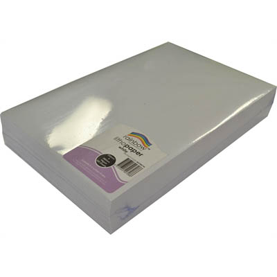Image for RAINBOW LITHO PAPER 94GSM 380 X 255MM WHITE PACK 500 from Office Heaven