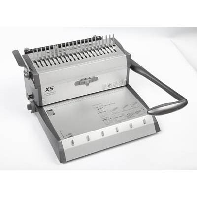Image for GOLD SOVEREIGN MGSX5 MANUAL BINDING MACHINE PLASTIC/WIRE COMB GREY from Office Heaven