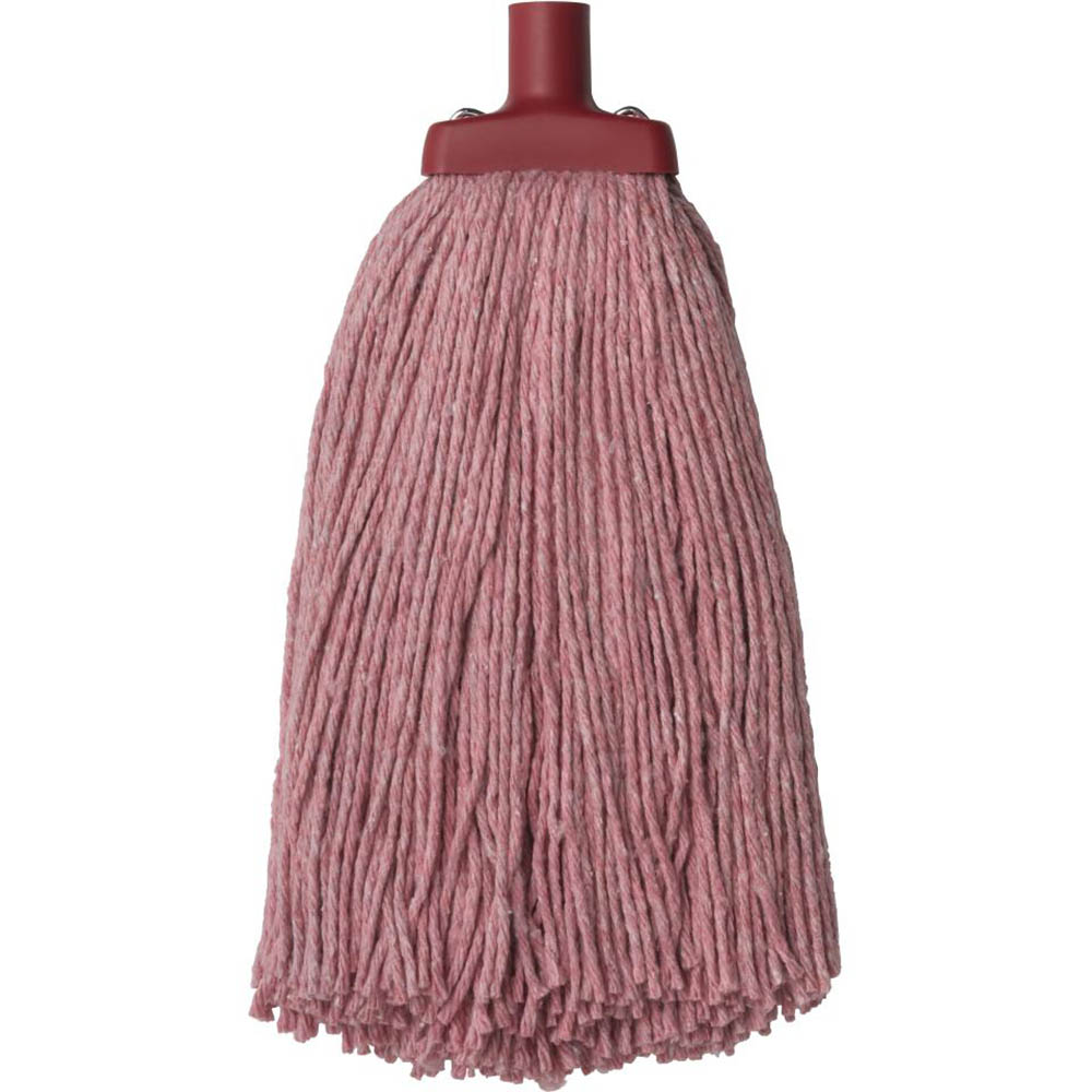 Image for OATES COLOUR CODE COTTON MOP HEAD 400G RED from Mitronics Corporation