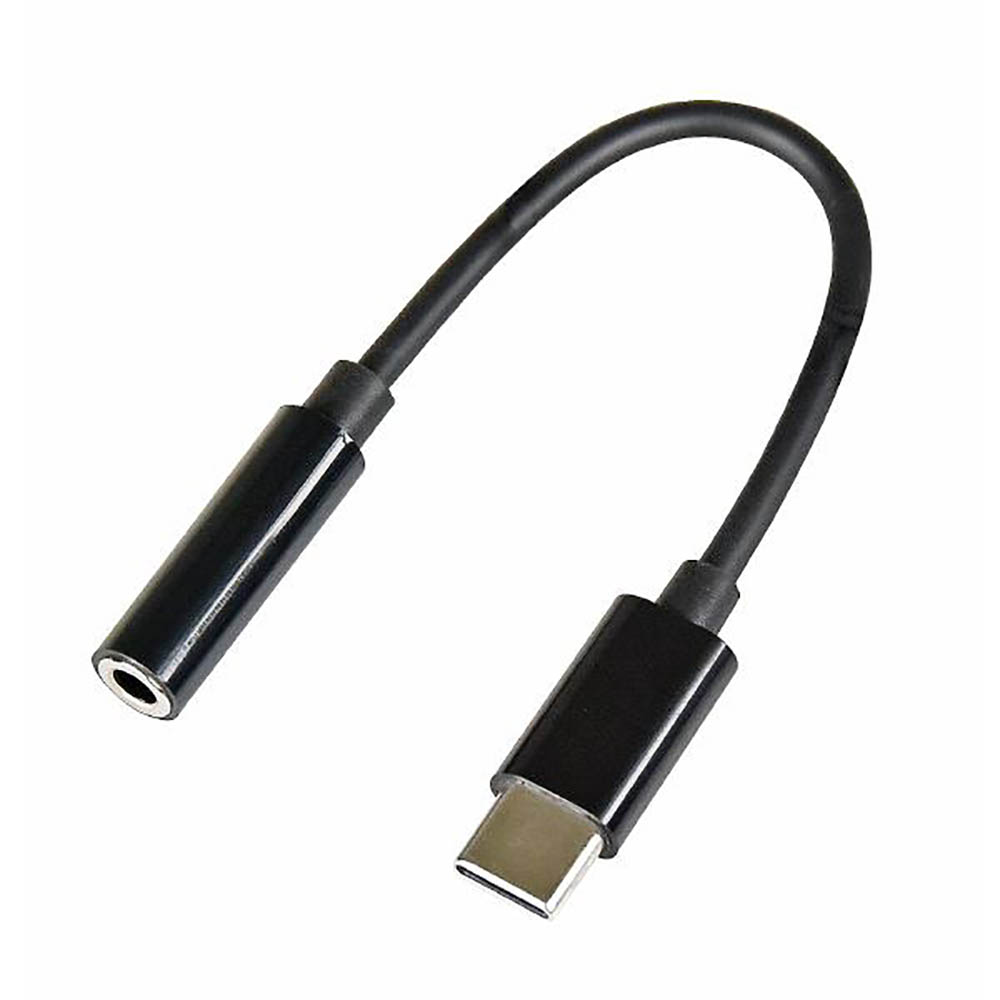Image for SHINTARO USB-C TO AUX HEADPHONE JACK ADAPTER 3.55MM BLACK from Clipboard Stationers & Art Supplies
