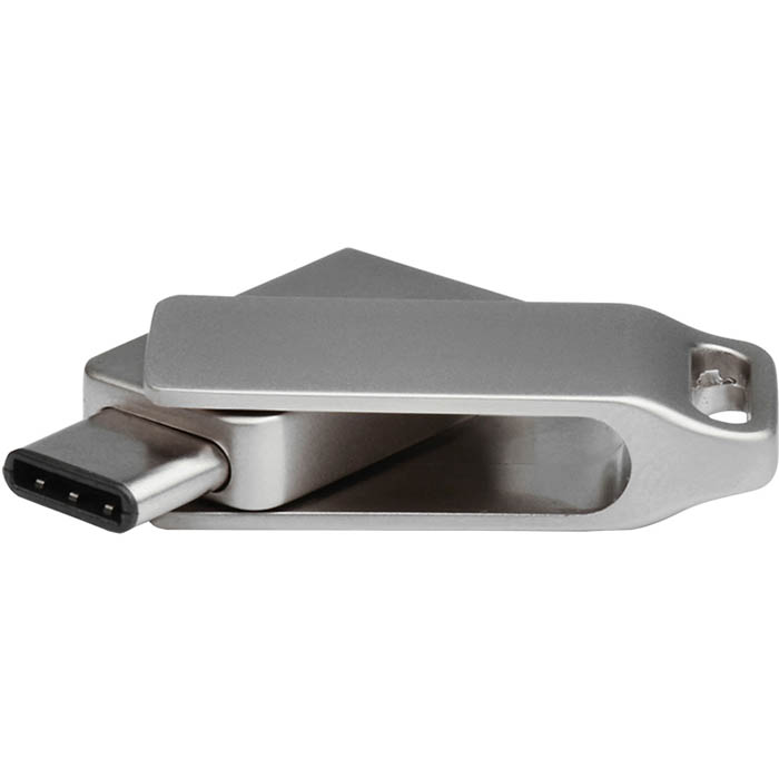 Image for SHINTARO OTG POCKET DISK DRIVE USB-C 3.0 64GB GREY from Prime Office Supplies