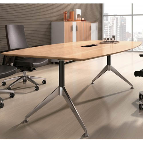 Image for POTENZA BOARDROOM TABLE CABLE BOX 2400 X 1200 X 750MM VIRGINIA WALNUT MELAMINE from Olympia Office Products