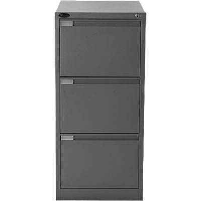 Image for MERCURY FILING CABINET 3 DRAWER 470 X 620 X 1015MM GRAPHITE RIPPLE from Mitronics Corporation