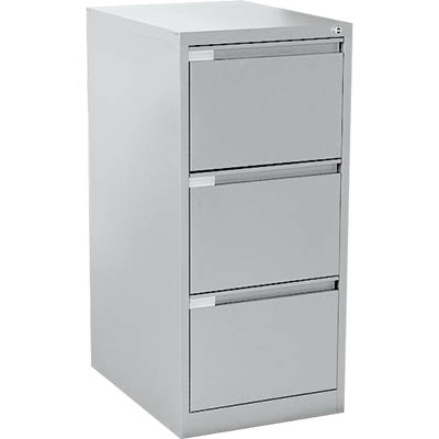 Image for MERCURY FILING CABINET 3 DRAWER 470 X 620 X 1015MM SILVER GREY from Prime Office Supplies