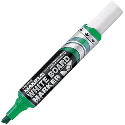 Image for PENTEL MWL6 MAXIFLO WHITEBOARD MARKER CHISEL 7.0MM GREEN from That Office Place PICTON