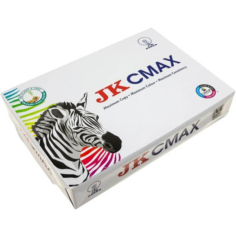 Image for JK PAPER CMAX A4 COPY PAPER 80 GSM WHITE PACK 500 SHEETS from Memo Office and Art