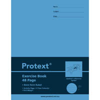 protext exercise book ruled 8mm 70gsm 48 page 225 x 175mm spider assorted