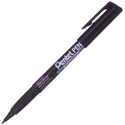 Image for PENTEL NMS50 GREEN LABEL PERMANENT MARKER BULLET 1.0MM BLACK from That Office Place PICTON