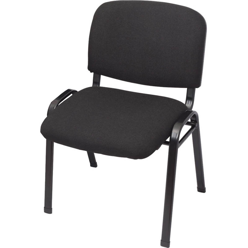 Image for RAPIDLINE NOVA VISITORS CHAIR STACKING BLACK from Prime Office Supplies