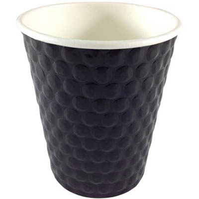 Image for WRITER BREAKROOM DOUBLE WALL PAPER CUP 8OZ BLACK CARTON 500 from Office Fix - WE WILL BEAT ANY ADVERTISED PRICE BY 10%