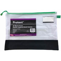 protext mesh pouch with note pocket 435 x 300mm assorted