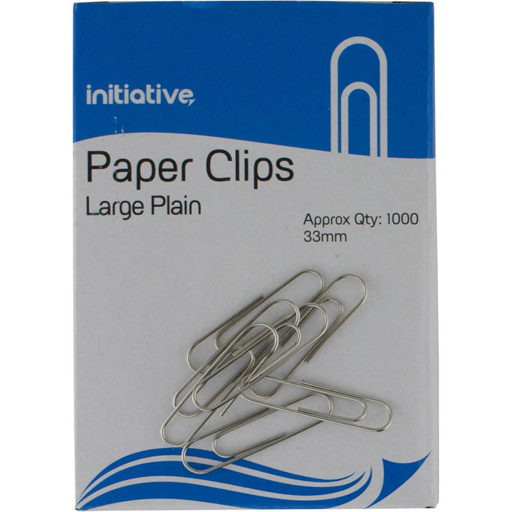 Image for INITIATIVE PAPER CLIP LARGE PLAIN 33MM PACK 1000 from Office Express