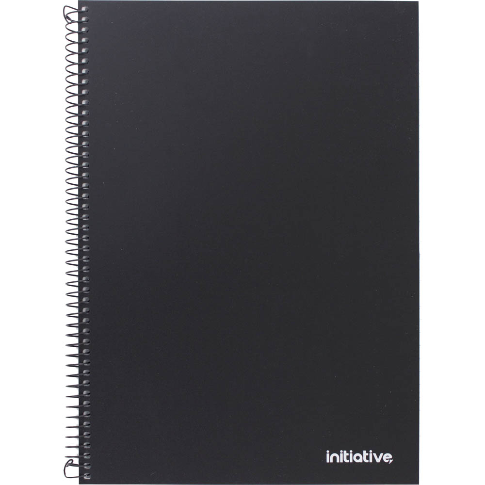 Image for INITIATIVE PREMIUM SPIRAL NOTEBOOK WITH PP COVER AND POCKET SIDEBOUND 120 PAGE A4 from BusinessWorld Computer & Stationery Warehouse