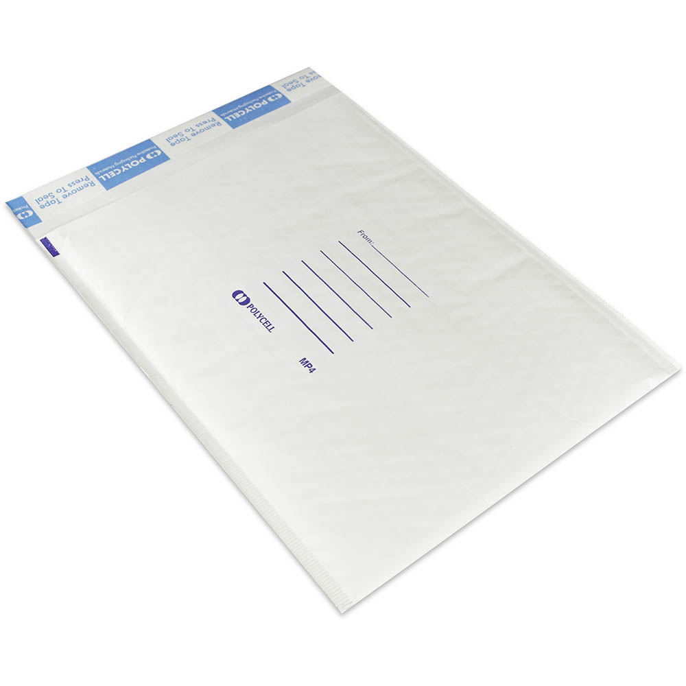 Image for POLYCELL MAIL TUFF BUBBLE MAILER BAG 50MM FLAP 150 X 230MM WHITE CARTON 300 from Clipboard Stationers & Art Supplies