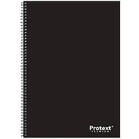 protext premium spiral notebook pp cover 120 pages a4 black