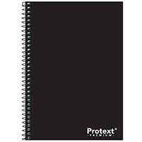 protext premium spiral notebook pp cover 200 pages a5 black