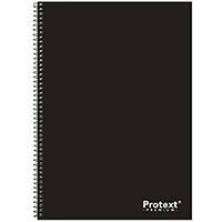 protext premium spiral notebook pp cover 240 pages a4 black