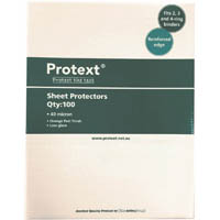 protext economy sheet protectors 40 micron a4 clear box 100