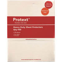 protext heavy duty sheet protectors 70 micron a4 clear box 100