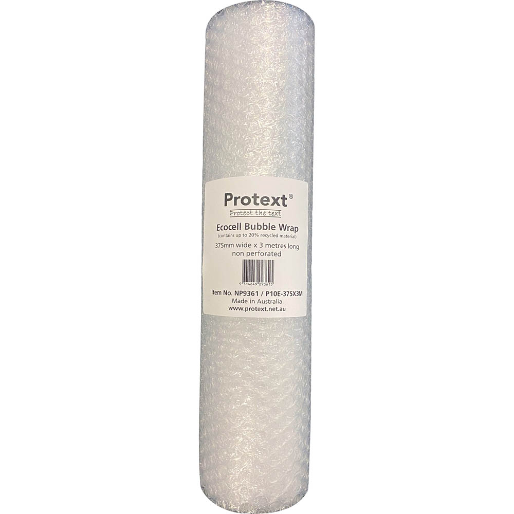 Image for POLYCELL OFFICE BUBBLE WRAP NON PERFORATED 375MM X 3M CLEAR from BusinessWorld Computer & Stationery Warehouse