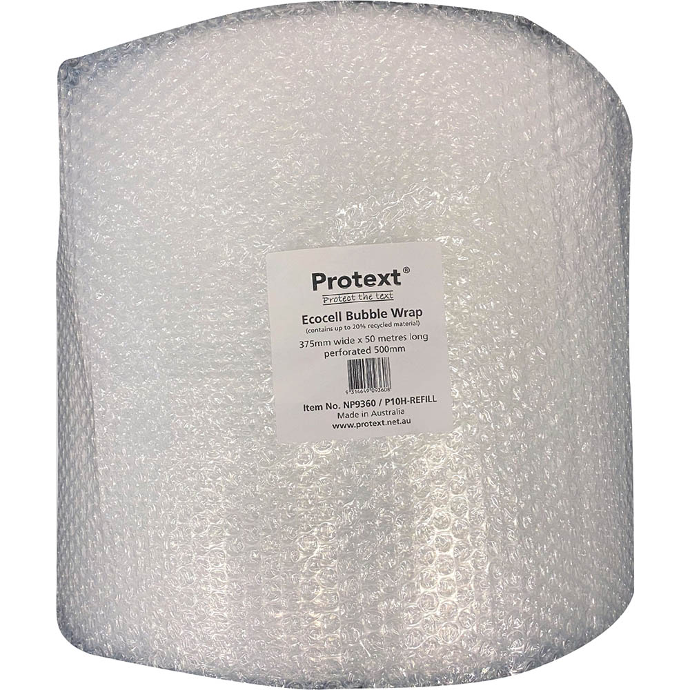 Image for POLYCELL OFFICE BUBBLE WRAP 500MM PERFORATED 375MM X 50M CLEAR from That Office Place PICTON