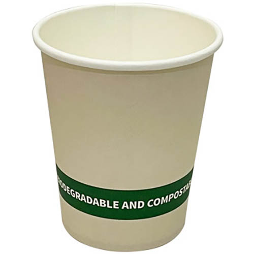 Image for EARTH ECO SINGLE WALL CUP 8OZ WHITE CARTON 1000 from Mercury Business Supplies