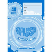 splash exercise grid book 10mm 60gsm 48 page a4