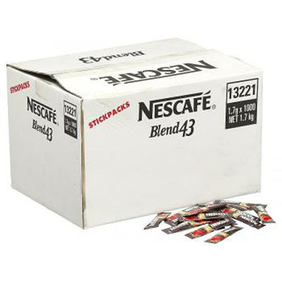 NESCAFE BLEND 43 INSTANT COFFEE SINGLE SERVE STICKS 1.7G BOX 1000 |  | 7004091i